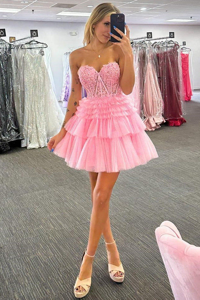 homecoming dresses strapless